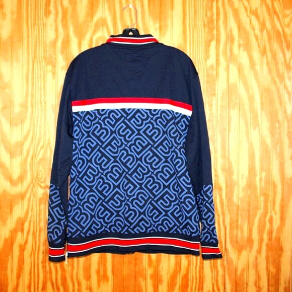 Born Fly AnyTown USA Track Jacket - Navy, Red & White - Size L - Picture 8 of 10